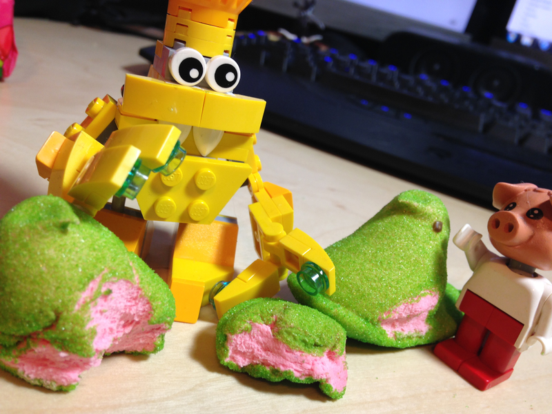 Illustration for article titled Sour Watermelon Marshmallow Peeps: The Snacktaku Review